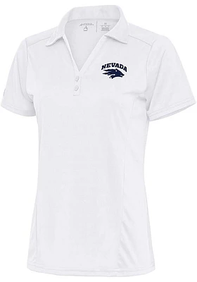 Antigua Nevada Wolf Pack Womens Tribute Short Sleeve Polo Shirt