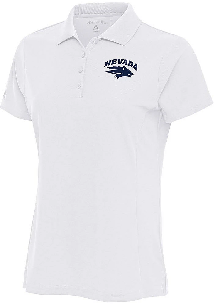Antigua Nevada Wolf Pack Womens Legacy Pique Short Sleeve Polo Shirt
