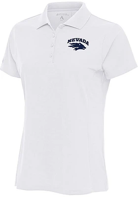 Antigua Nevada Wolf Pack Womens Legacy Pique Short Sleeve Polo Shirt