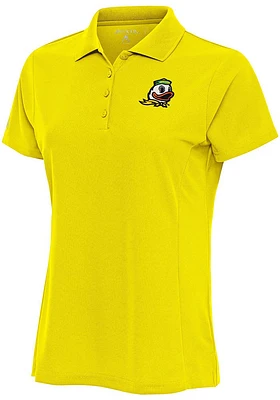 Womens Oregon Ducks Antigua Legacy Pique Short Sleeve Polo Shirt
