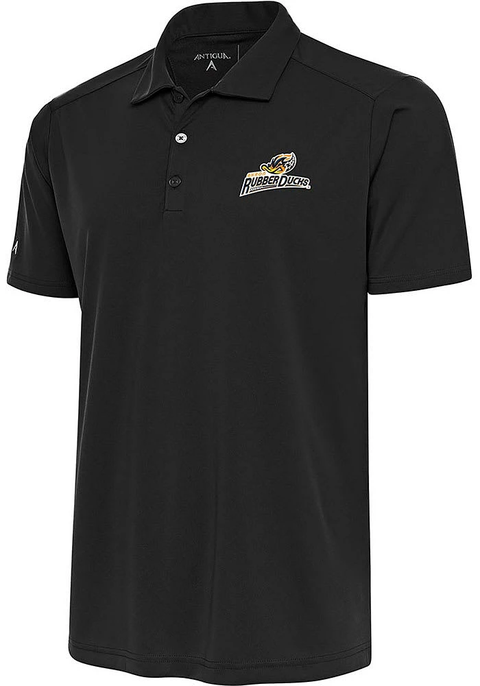 Antigua Akron RubberDucks Mens Grey Tribute Short Sleeve Polo