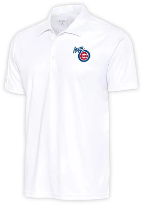Antigua Iowa Cubs Mens Tribute Short Sleeve Polo