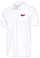 Antigua Lansing Lugnuts Mens White Tribute Short Sleeve Polo