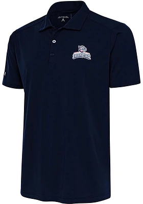 Antigua Lehigh Valley Ironpigs Mens Navy Blue Tribute Short Sleeve Polo