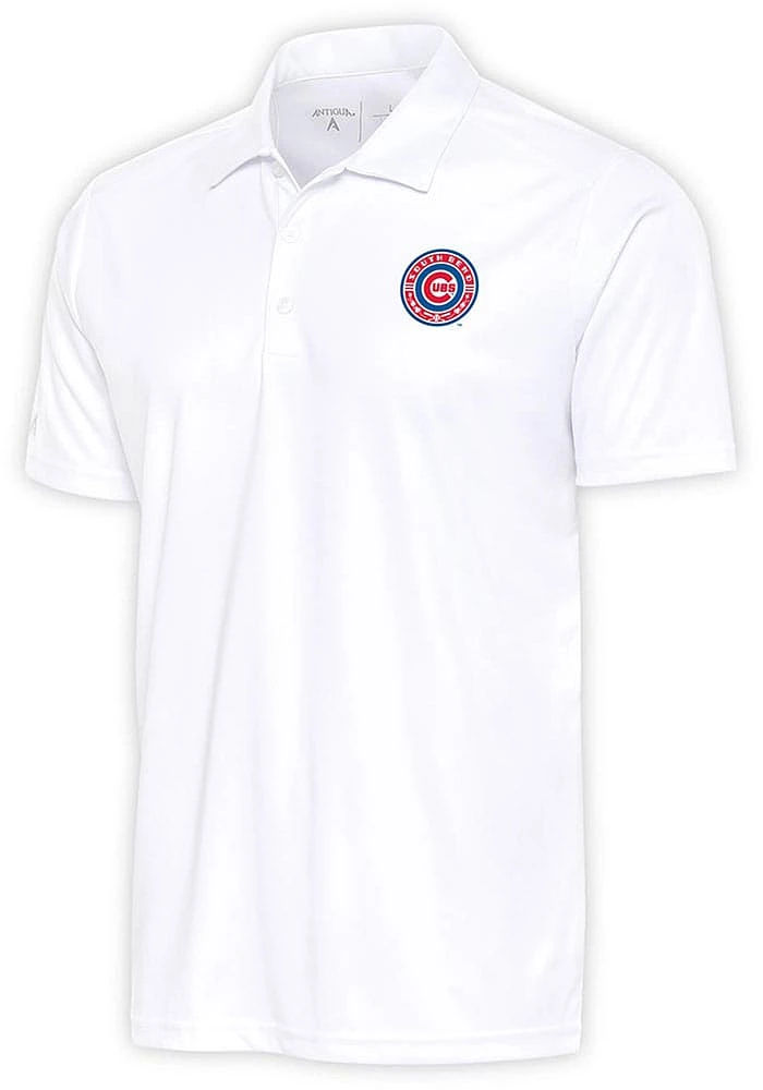 Antigua South Bend Cubs Mens Tribute Short Sleeve Polo