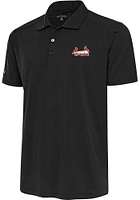 Antigua Springfield Cardinals Mens Grey Tribute Short Sleeve Polo