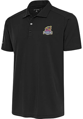 Antigua Toledo Mud Hens Mens Grey Tribute Short Sleeve Polo
