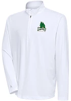 Antigua Dayton Dragons Mens White Tribute Long Sleeve Qtr Zip Pullover