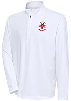 Antigua Indianapolis Indians Mens Tribute Long Sleeve Qtr Zip Pullover