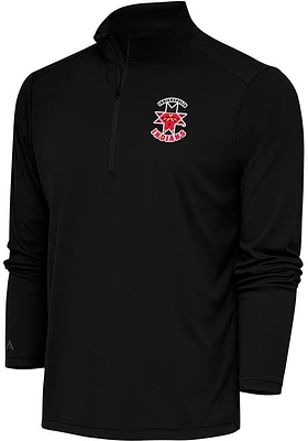 Antigua Indianapolis Indians Mens Tribute Long Sleeve Qtr Zip Pullover
