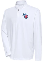 Antigua Iowa Cubs Mens Tribute Long Sleeve Qtr Zip Pullover