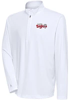 Antigua Lansing Lugnuts Mens Tribute Long Sleeve Qtr Zip Pullover