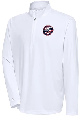 Antigua Louisville Bats Mens Tribute Long Sleeve Qtr Zip Pullover