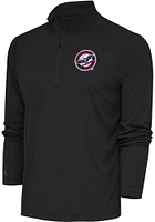 Antigua Louisville Bats Mens Grey Tribute Long Sleeve Qtr Zip Pullover