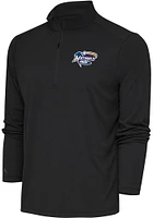 Antigua  Mens Grey Tribute Long Sleeve Qtr Zip Pullover