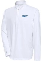 Antigua Tulsa Drillers Mens Tribute Long Sleeve Qtr Zip Pullover
