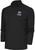 Antigua Wichita Wind Surge Mens Grey Tribute Long Sleeve Qtr Zip Pullover