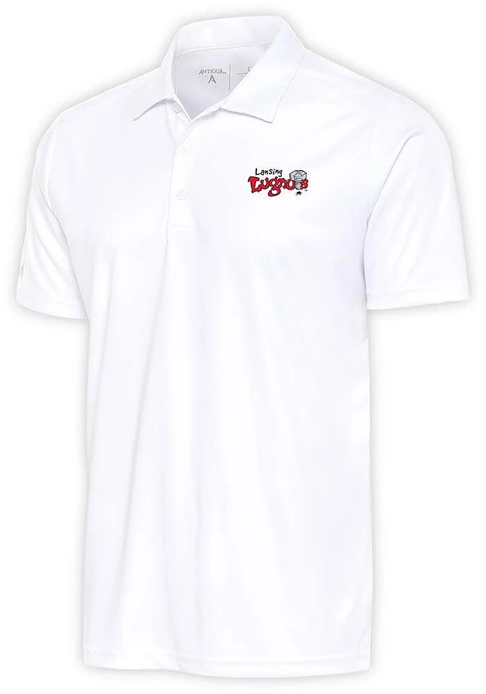 Antigua Lansing Lugnuts White Tribute Big and Tall Polo