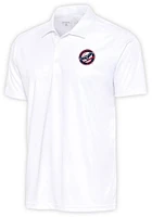 Antigua Louisville Bats White Tribute Big and Tall Polo