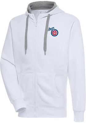 Antigua Iowa Cubs Mens Victory Long Sleeve Full Zip Jacket