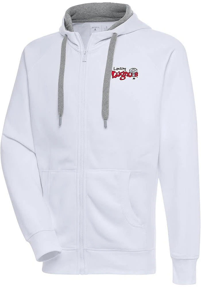 Antigua Lansing Lugnuts Mens Victory Long Sleeve Full Zip Jacket