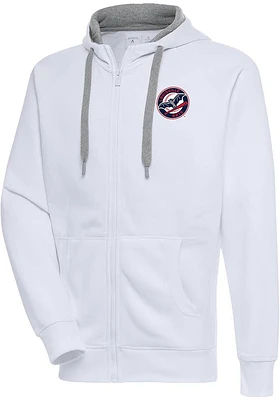 Antigua Louisville Bats Mens White Victory Long Sleeve Full Zip Jacket