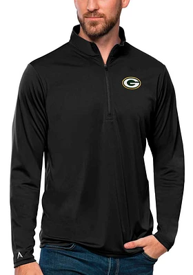 Antigua Green Bay Packers Mens Tribute Long Sleeve Qtr Zip Pullover