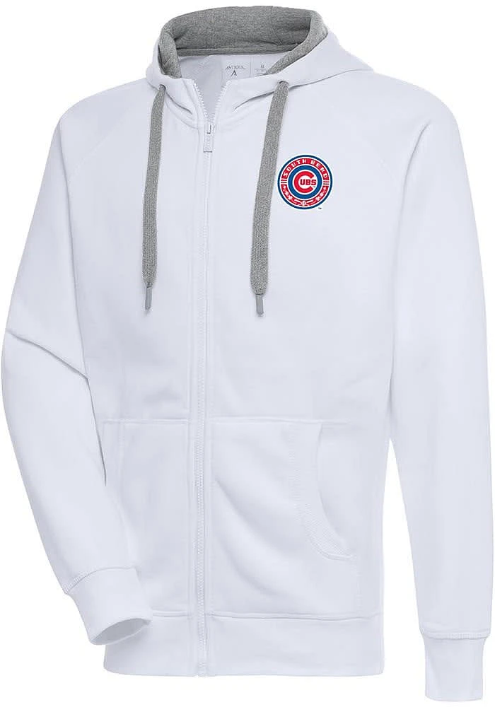 Antigua South Bend Cubs Mens Victory Long Sleeve Full Zip Jacket