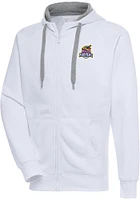 Antigua Toledo Mud Hens Mens White Victory Long Sleeve Full Zip Jacket