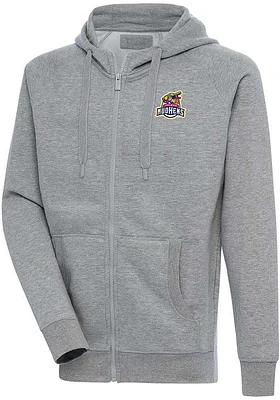 Antigua Toledo Mud Hens Mens Grey Victory Long Sleeve Full Zip Jacket