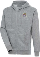 Antigua Toledo Mud Hens Mens Grey Victory Long Sleeve Full Zip Jacket