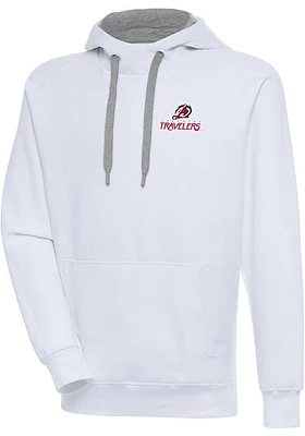 Antigua Arkansas Travelers Mens White Victory Long Sleeve Hoodie
