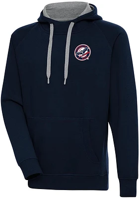 Antigua Louisville Bats Mens Navy Blue Victory Long Sleeve Hoodie