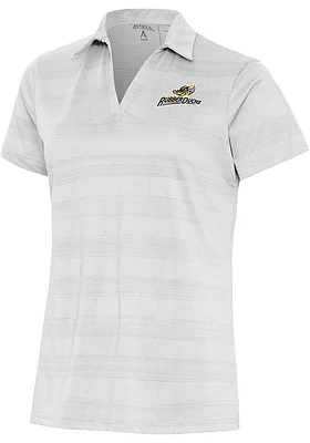 Antigua Akron RubberDucks Womens Compass Short Sleeve Polo Shirt