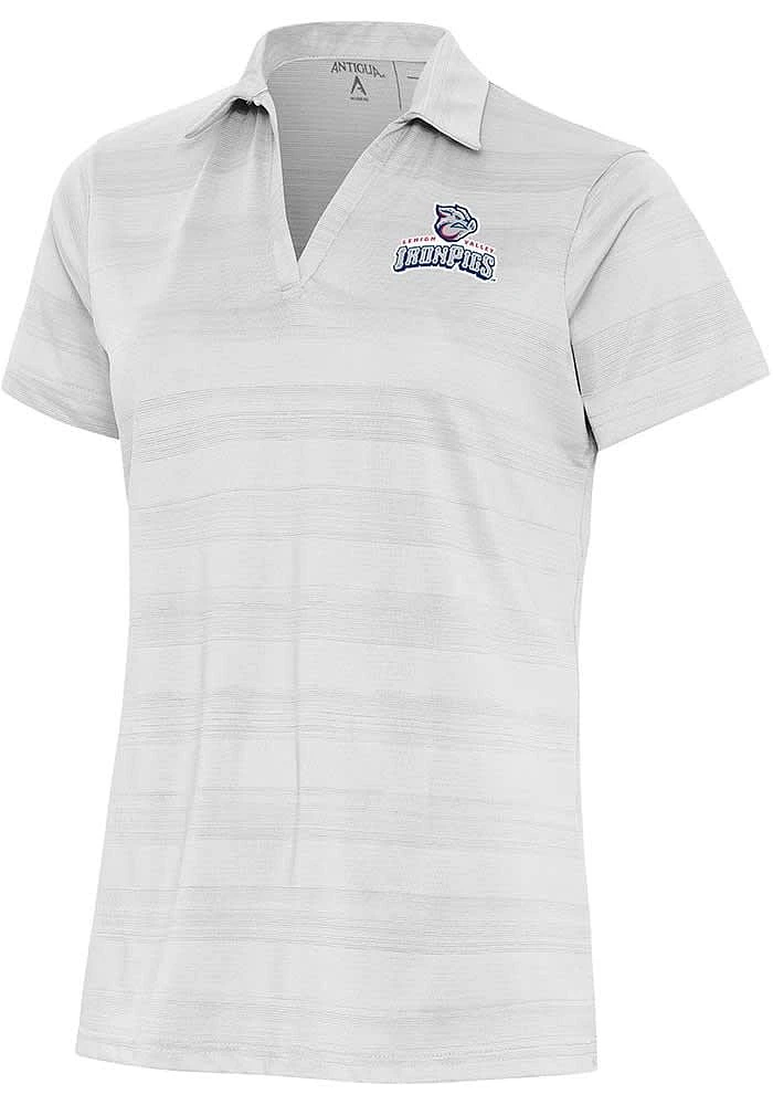 Antigua Lehigh Valley Ironpigs Womens Compass Short Sleeve Polo Shirt