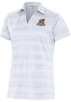 Antigua Toledo Mud Hens Womens White Compass Short Sleeve Polo Shirt
