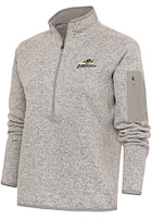 Antigua Akron RubberDucks Womens Oatmeal Fortune Qtr Zip