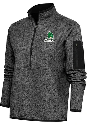 Antigua Dayton Dragons Womens Black Fortune Qtr Zip