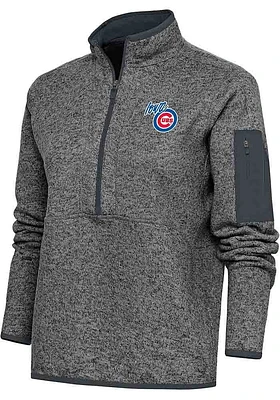 Antigua Iowa Cubs Womens Fortune Qtr Zip