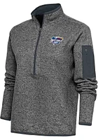 Antigua Womens Grey Fortune Qtr Zip