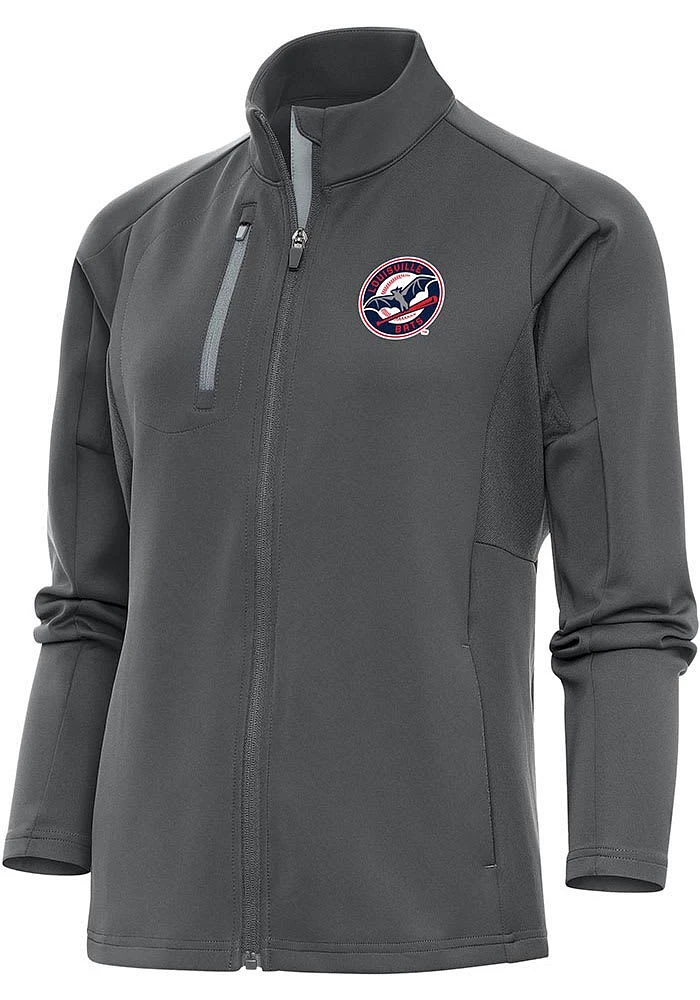 Antigua Louisville Bats Womens Grey Generation Light Weight Jacket