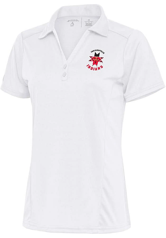 Antigua Indianapolis Indians Womens Tribute Short Sleeve Polo Shirt