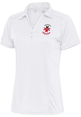Antigua Indianapolis Indians Womens Tribute Short Sleeve Polo Shirt