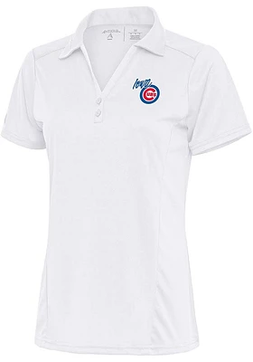 Antigua Iowa Cubs Womens Tribute Short Sleeve Polo Shirt