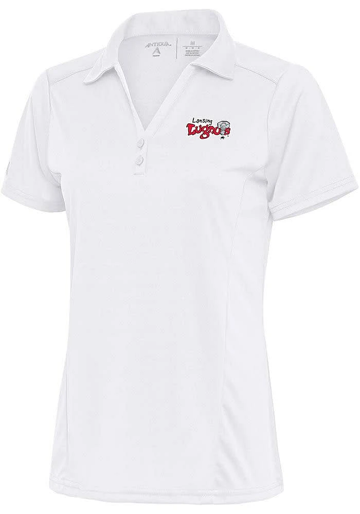 Antigua Lansing Lugnuts Womens Tribute Short Sleeve Polo Shirt