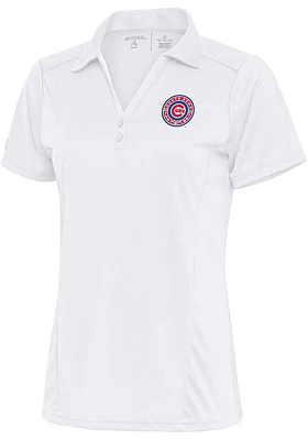 Antigua South Bend Cubs Womens Tribute Short Sleeve Polo Shirt