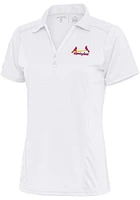 Antigua Springfield Cardinals Womens Tribute Short Sleeve Polo Shirt