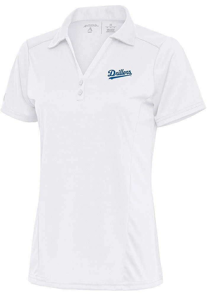 Antigua Tulsa Drillers Womens Tribute Short Sleeve Polo Shirt