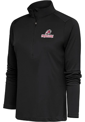 Antigua Arkansas Travelers Womens Grey Tribute Qtr Zip Pullover