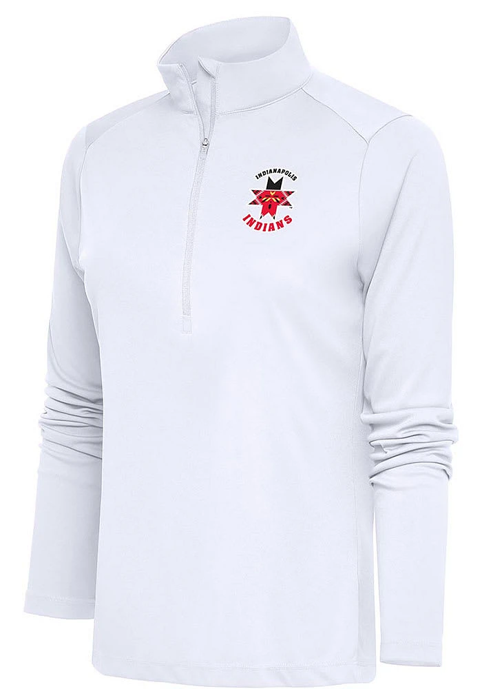 Antigua Indianapolis Indians Womens Tribute Qtr Zip Pullover